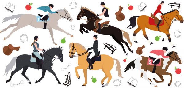 様々な種類の馬のイメージ